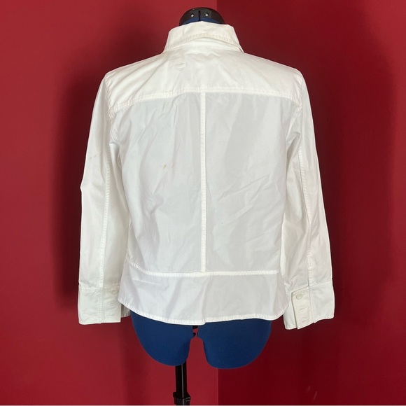 Sigrid Olsen White Cotton Blazer - Picture 8 of 11